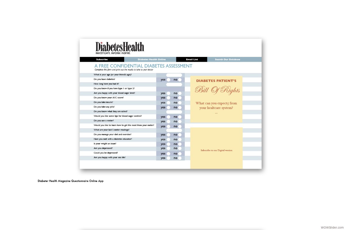 Diabetes Health Online Magazine